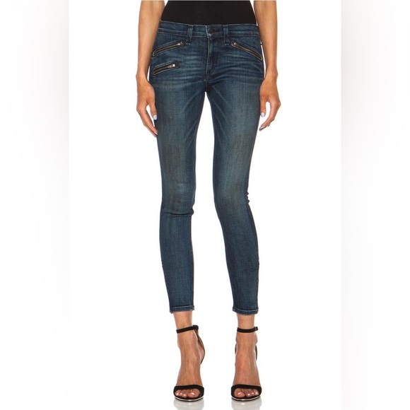 rag & bone Denim - Rag & Bone Skinny Ankle Jeans, Zipper Detail, Stretch, Medium Wash - Size 26